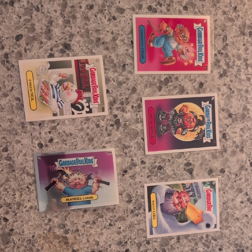 Topps Garbage Pail Kids Cards - Colorful Set